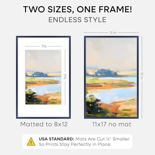 11x17 Blue Picture Frame