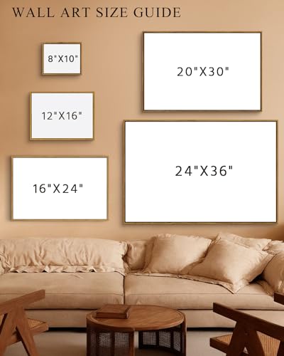 Framed Canvas Wall Art Vintage Decor