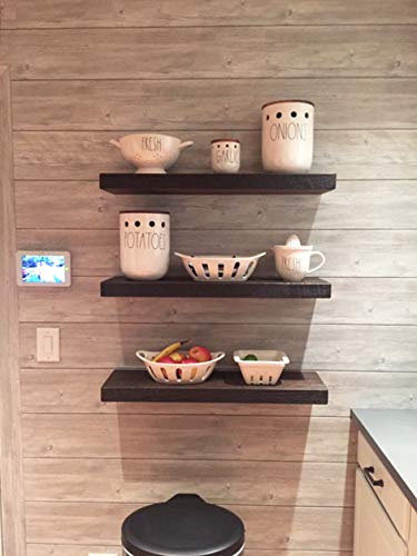 24 inch Wooden Floating Shelves for Wall