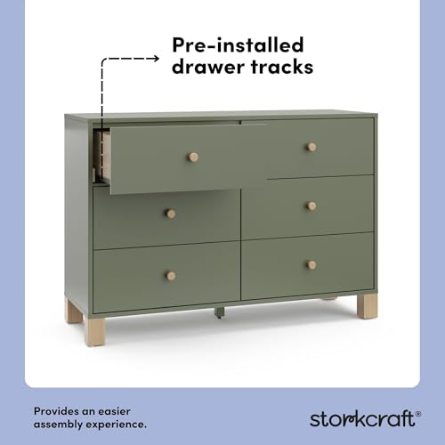California 6 Drawer Double Dresser