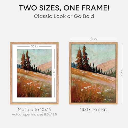 13x17 Natural Oak Picture Frame (3 Count)