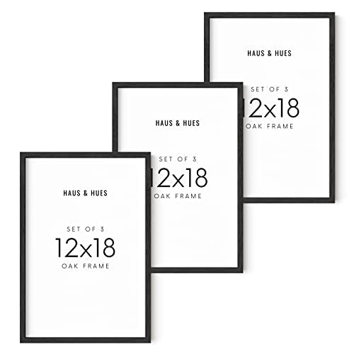 12x18 Black Oak Frame Set of 3 (3 Count)