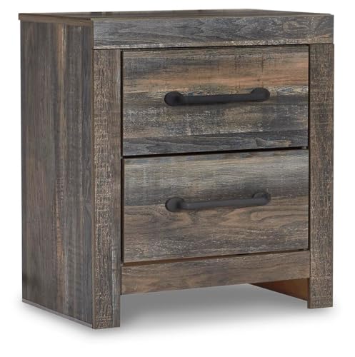 Drystan Rustic 2 Drawer Nightstand