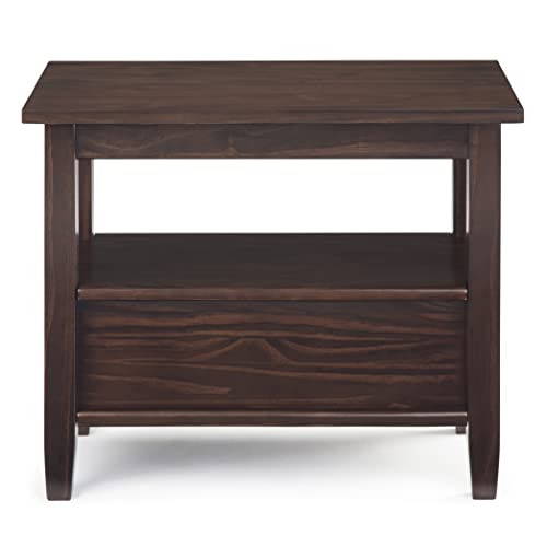 Warm Shaker 14" Side Tables in Brunette Brown