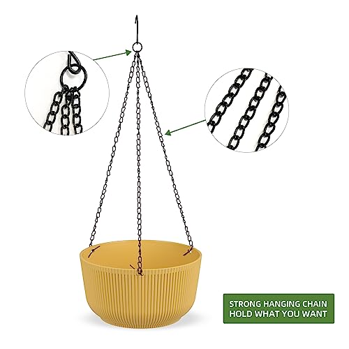 11.2 Inch Self Watering Hanging Planter (2 Count)