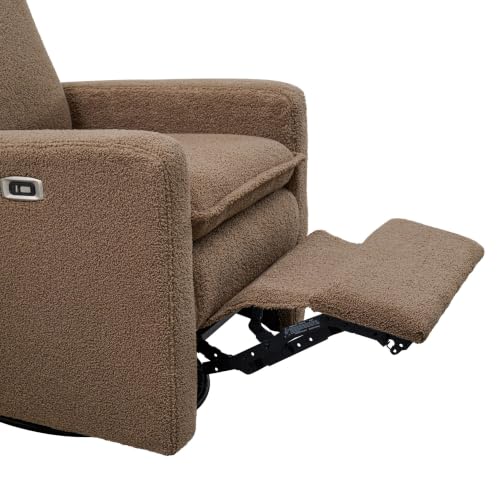 Uptown Power Glider Recliner Rocking Chair 270° Swivel for Nursery and Living Room