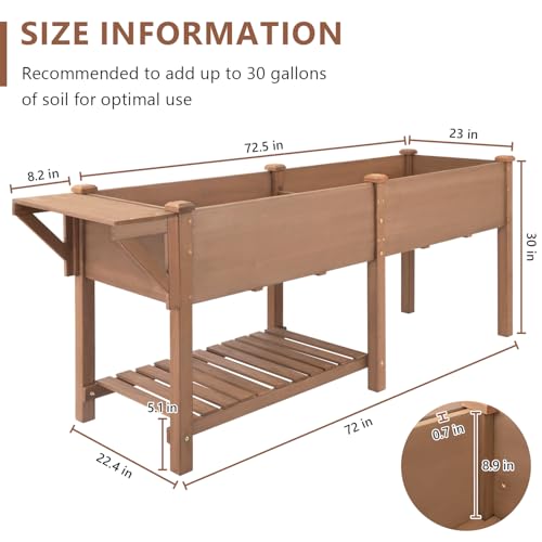 Raised Garden Bed with Legs Outdoor