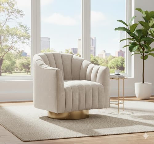 Swivel Barrel Accent Chair