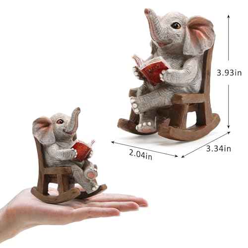Garden Statues Elephant Outdoor Decor Lights
