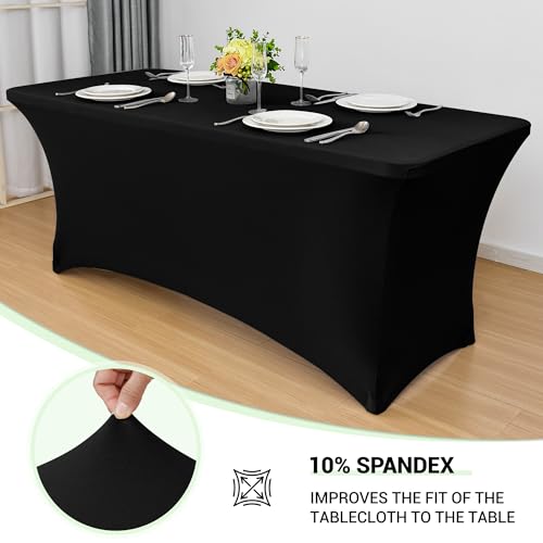 4ft Stretch Spandex Table Cover (4 Count)