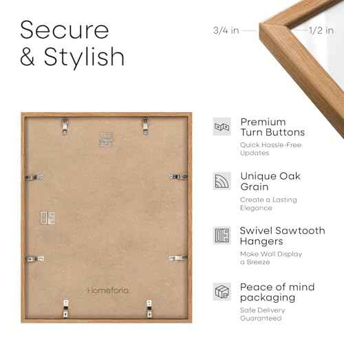 14x20 Natural Oak Diploma Frame (3 Count)