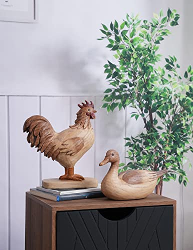 Duck Statue Animal Figurine Decor Modern Home Sculpture 11.0 Inch