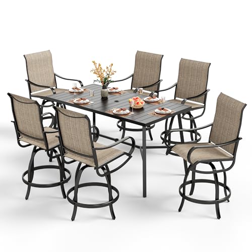 Outdoor Bar Dining Set 7 Piece (7 Count)