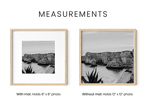 Beige Oak Wood 12x12 Picture Frames (4 Count)