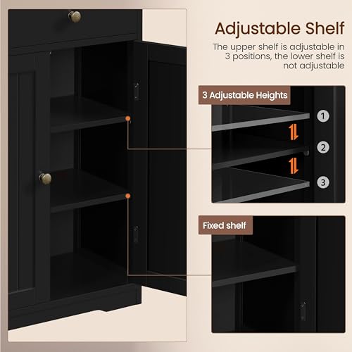 Bathroom Floor Cabinet with 1 Big Drawer