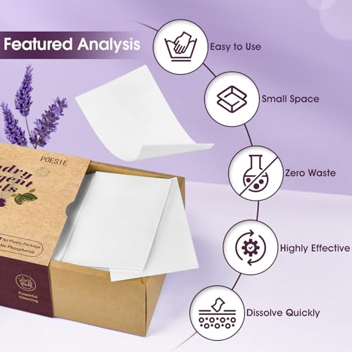 Laundry Detergent Sheets Lavender Scent 3 Pack 480 Sheets (480 Count)