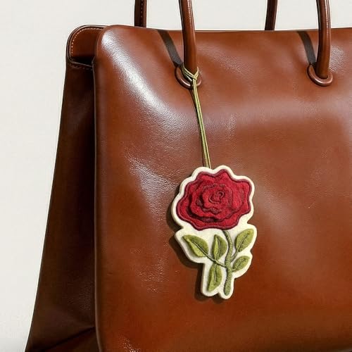 Everlasting Rose Romantic Felt Keepsake Birthday & Everyday Card