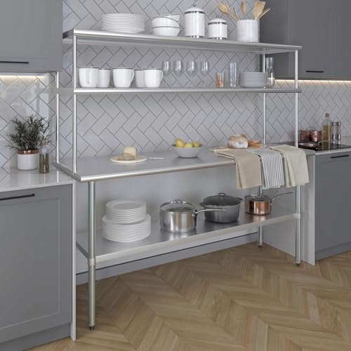72 Inch Double Tier Overshelf