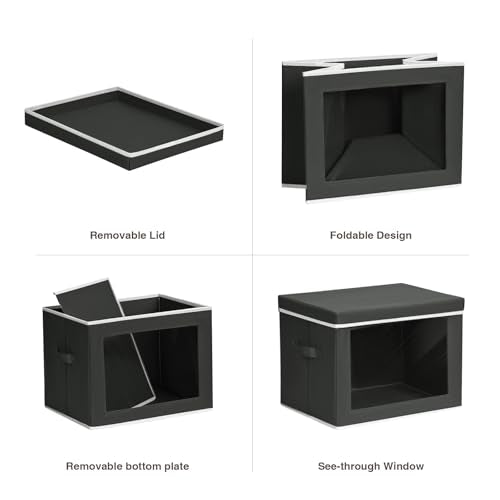 Stackable Storage Bins with Lids (5 Count)