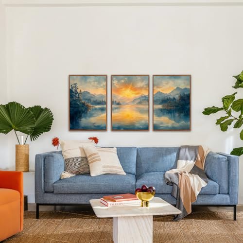 KAlRNE Landscape Wall Art Set of 3 (3 Count)