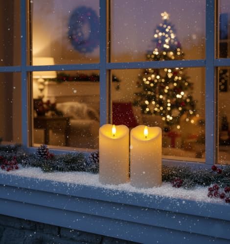 6"x3" Outdoor Waterproof Flameless Candles (2 Count)