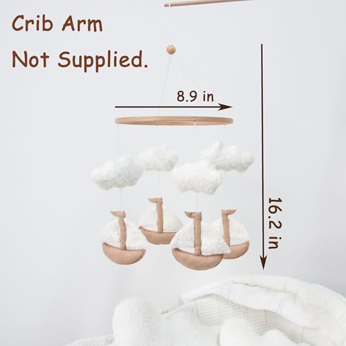 Sailboat Crib Mobile for Girls & Boys