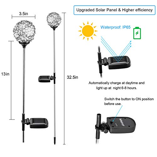 Solar Garden Lights Outdoor (2 Count)