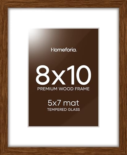 8x10 Brown Oak Picture Frame