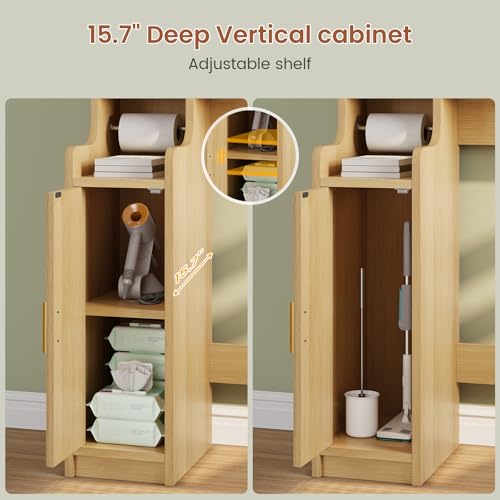 Arched Over The Toilet Storage Cabinet