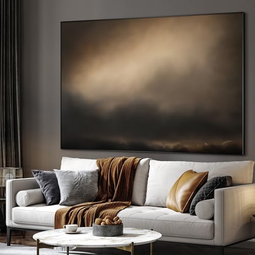 36"x46" Extra Large Framed Wall Art Golden Sunset Cloud
