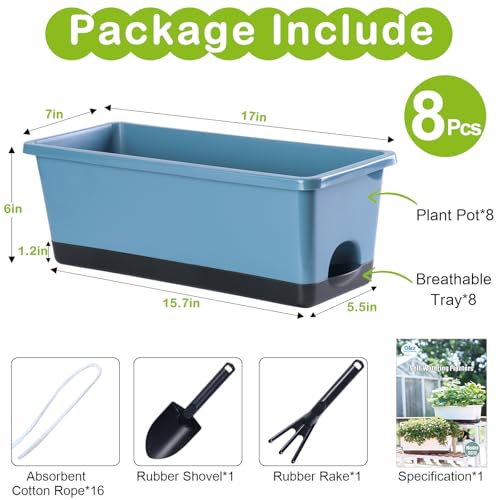 Window Box Planter 8 Pcs (8 Count)