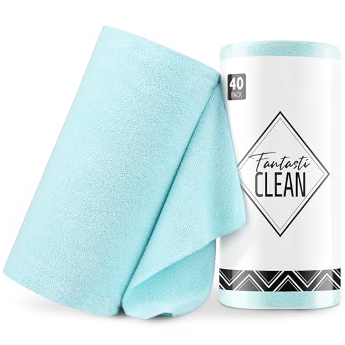 Microfiber Cleaning Cloth Roll (40 Count)