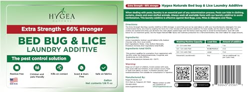 Extra Strength Bed Bug & Lice Laundry Additive (128 Fl Oz)