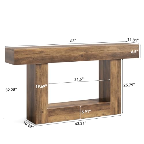 63 Inches Long Console Table