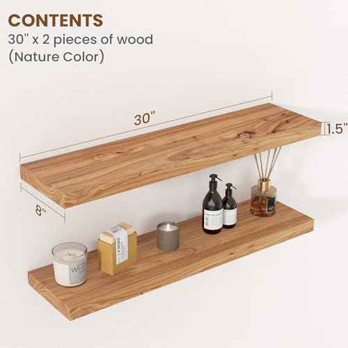 Floating Shelves for Wall Decor (2 Count)