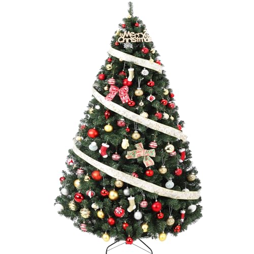 6ft Prelit Wide Fraser Fir Artificial Christmas Tree with RGBW Light
