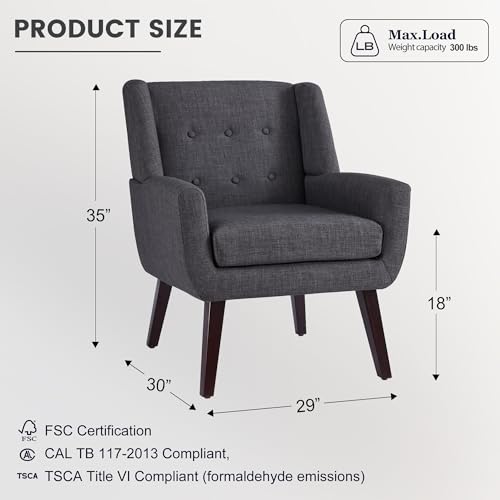 Living Room Chairs Set of 2