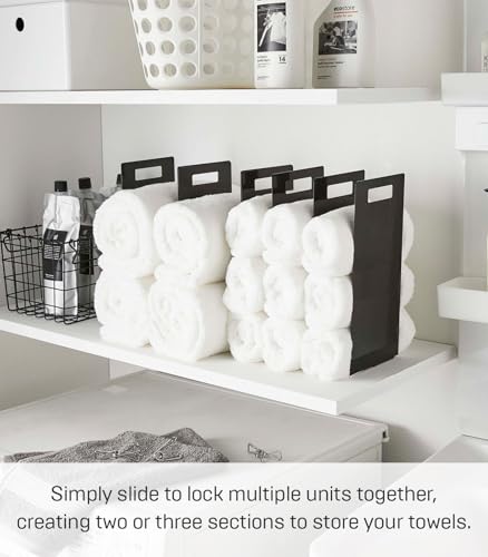 Home Tower Interlocking Towel Organizer
