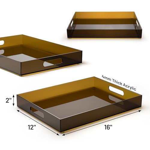 16"x12" Large Acrylic Serving Tray