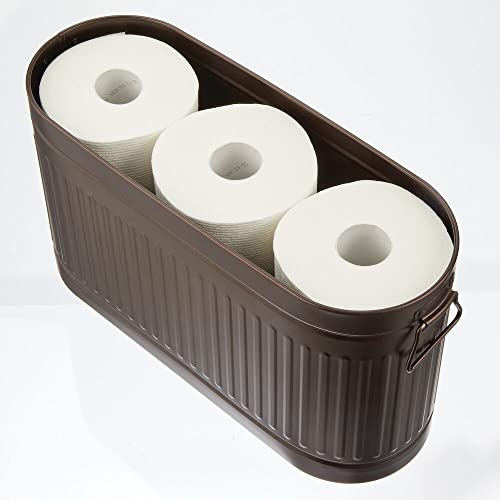 Large Steel Free Standing Toilet Paper Organizer (6 Count)