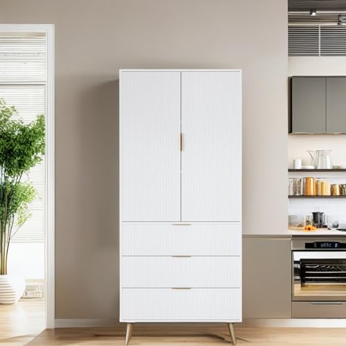 Fluted Tall Cabinet