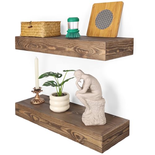 Floating Shelves 3 inch Thick for Wall Set of 2 (2 Count)