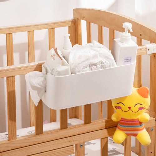 Bedside Caddy Organizer Hanging Storage Shelf Top Bunk Bed Accessories for Dorm Room Baby Bed Rails
