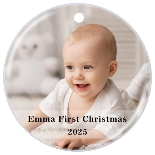 Personalized Baby's First Christmas Ornament 2025