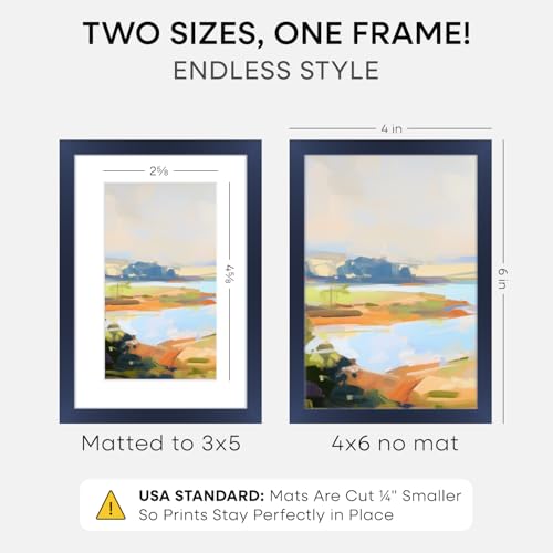 4x6 Blue Picture Frame