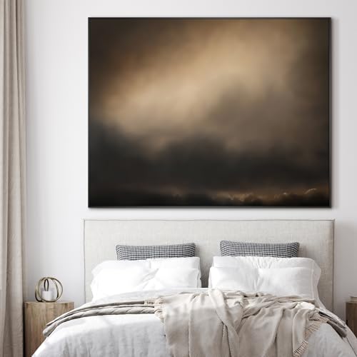 36"x46" Extra Large Framed Wall Art Golden Sunset Cloud