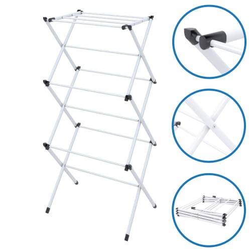 3 Tier Compact Clothes Drying Rack