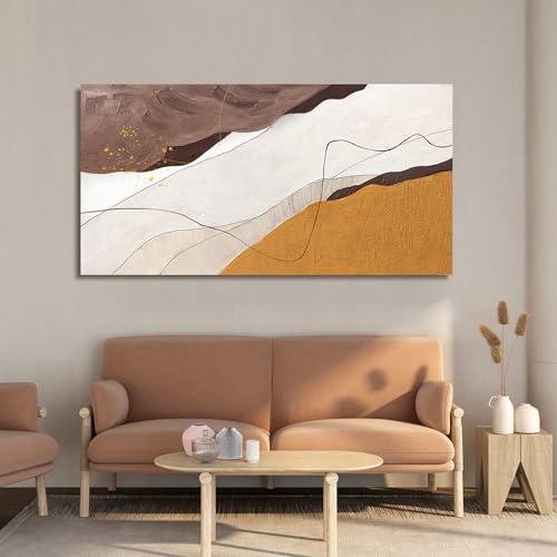 Canvas Wall Art Decor for Living Room 20"x40" Abstract White Wall Art Decor