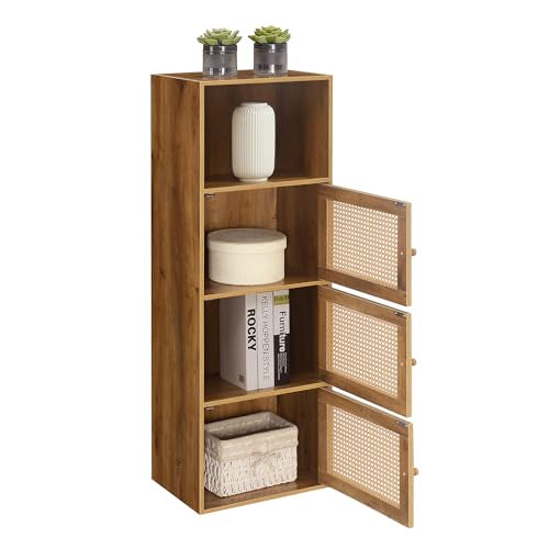 Xtra Storage Boho Weave 3 Door Cabinet 16.5"