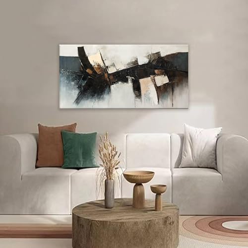 Abstract Wall Art Small Size Wall Art Home Wall Decor Artwork Modern Black Canvas Art Wall Decor Painting Prints Pictures For Bedroom Office 20"X 40"